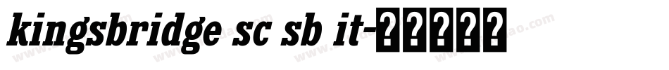kingsbridge sc sb it字体转换